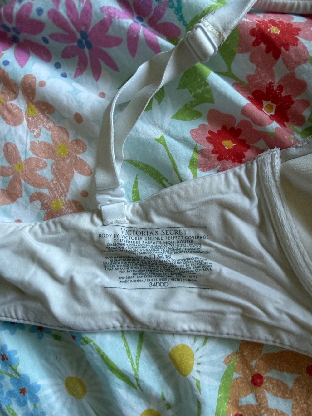 Victoria's Secret white lace bra